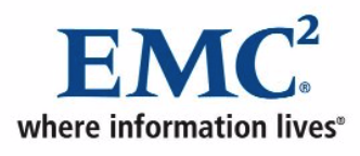 square of EMC and where information lives logo